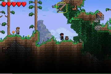 Terraria (Europe) (En,Fr,De,Es,It) screen shot game playing